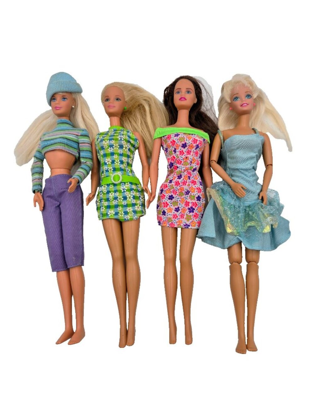 Barbie Doll Lot Cool Blue Pretty In Plaid Ginger Mattel 4 Dolls Read